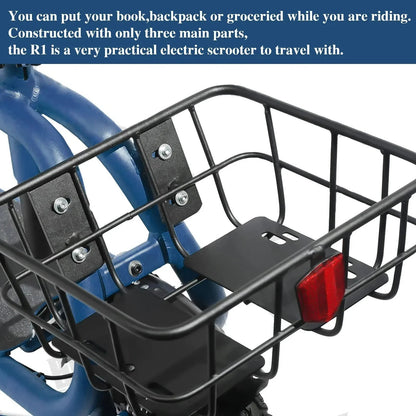 SEHOMY Electric Scooter With Seat, 450W 8.0Ah Battery, 20-Mile Range, 15.5 Mph
