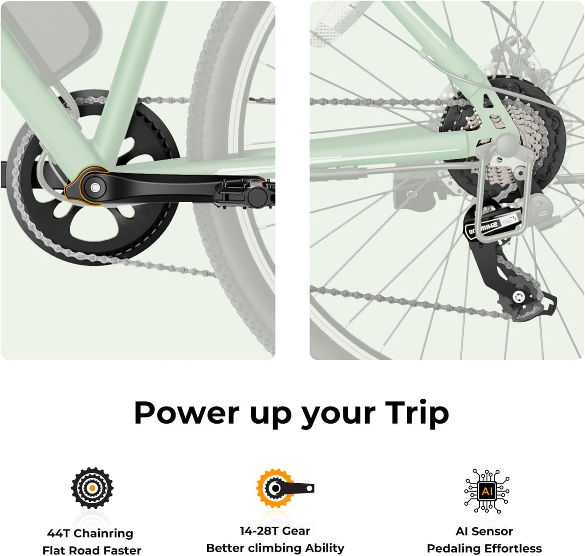 500W Electric Bike With 40-Mile Range And 20 MPH Top Speed - EB5