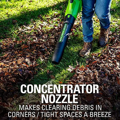 Greenworks 40V Cordless Brushless Axial Leaf Blower, 130 MPH, 550 CFM, 75+ Compatible Tools