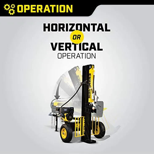 Champion Power Equipment 25-Ton Horizontal/Vertical Full Beam Gas Log Splitter With Auto Return - 100251