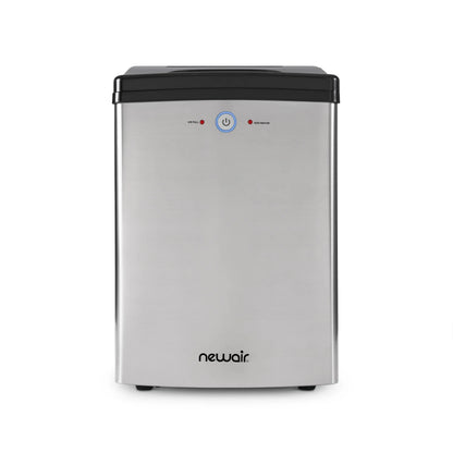 Newair Countertop Nugget Ice Maker, 45 lb, Self-Cleaning, Silver
