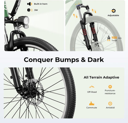 500W Electric Bike With 40-Mile Range And 20 MPH Top Speed - EB5