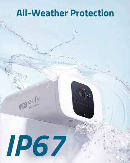 Eufy SoloCam S230 Solar Security Camera 4K UHD White 4-Pack - S40