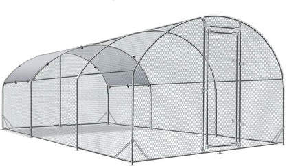Betterhood Metal Chicken Coop With Cover, 9 ft W x 19 ft L x 6.5 ft H