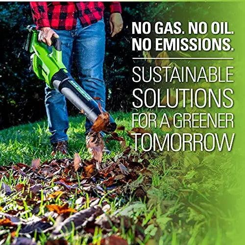Greenworks 40V Cordless Brushless Axial Leaf Blower, 130 MPH, 550 CFM, 75+ Compatible Tools