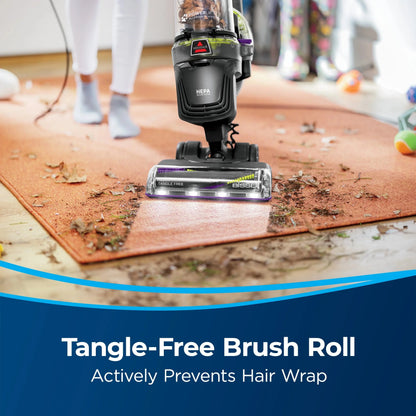 BISSELL PowerLifter Allergen Pet Rewind Upright Vacuum, Bagless, HEPA Filter, Black - 3404