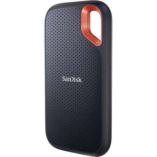SanDisk 1TB Extreme Portable SSD Up To 1050MB/s, USB-C, USB 3.2 Gen 2, Black - SDSSDE61-1T00-G25