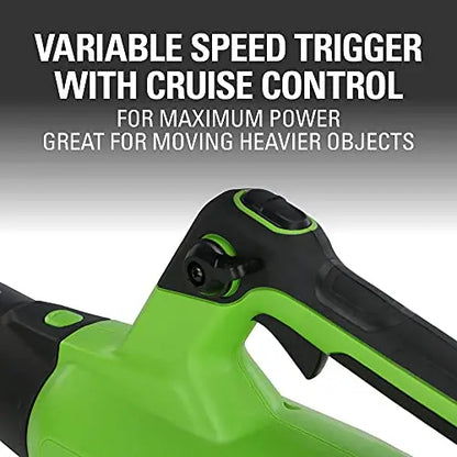 Greenworks 40V Cordless Brushless Axial Leaf Blower, 130 MPH, 550 CFM, 75+ Compatible Tools