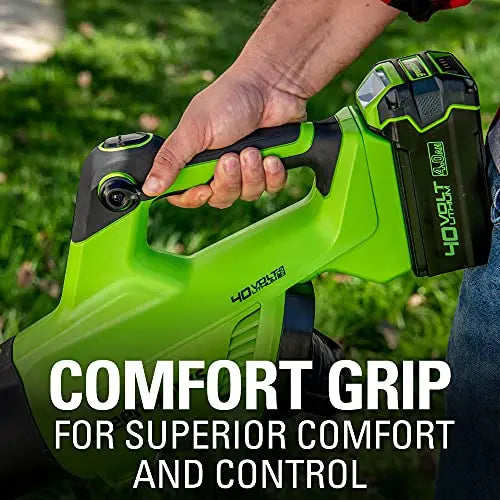 Greenworks 40V Cordless Brushless Axial Leaf Blower, 130 MPH, 550 CFM, 75+ Compatible Tools