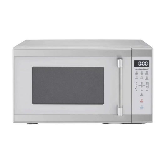 Hamilton Beach 1.1 Cu. Ft. Countertop Microwave Oven, 1000 Watts, White Stainless Steel - HB61W100027880